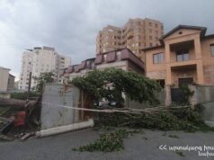 Ավերածություններ՝ Երևանի շուրջ 20 թաղամասերում ու 4 մարզերի տարբեր հասցեներում. երեկվա քամու հետևանքները (տեսանյութ)